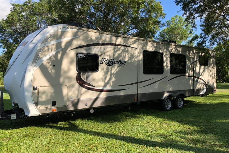 2016 Grand Design Reflection 308BHTS Travel Trailer RV rental for the Florida Keys, exterior