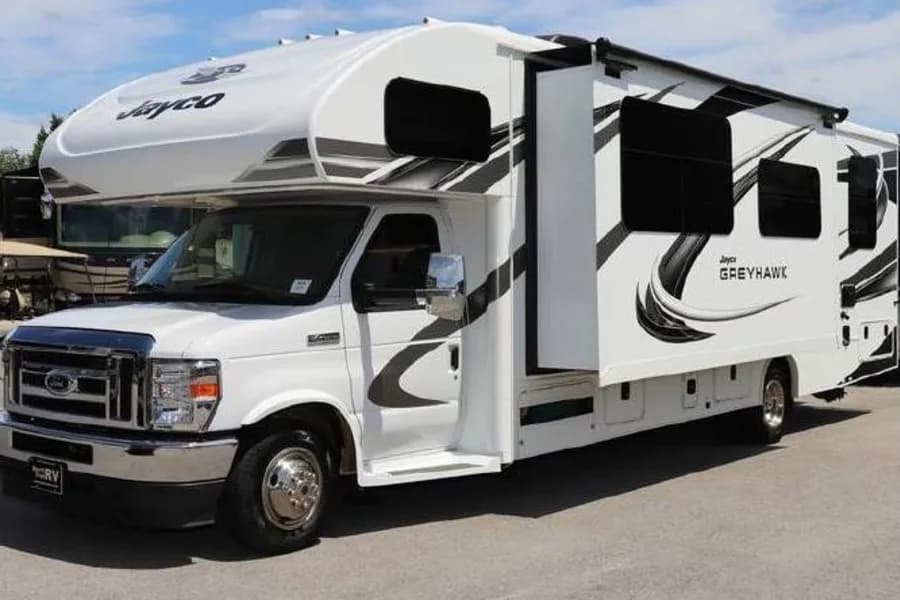 2021 Jayco Greyhawk 30z Class C RV rental for the Florida Keys, exterior