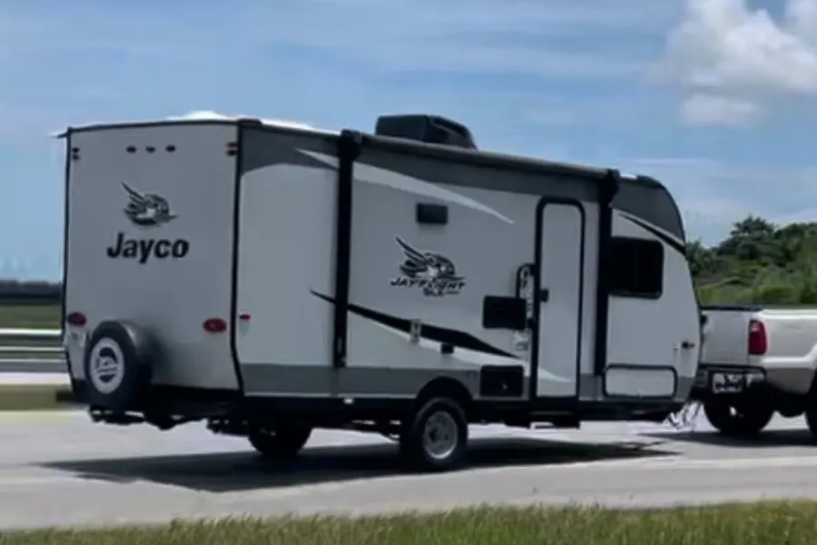 Jay Flight Travel Trailer RV rental for the Florida Keys, exterior
